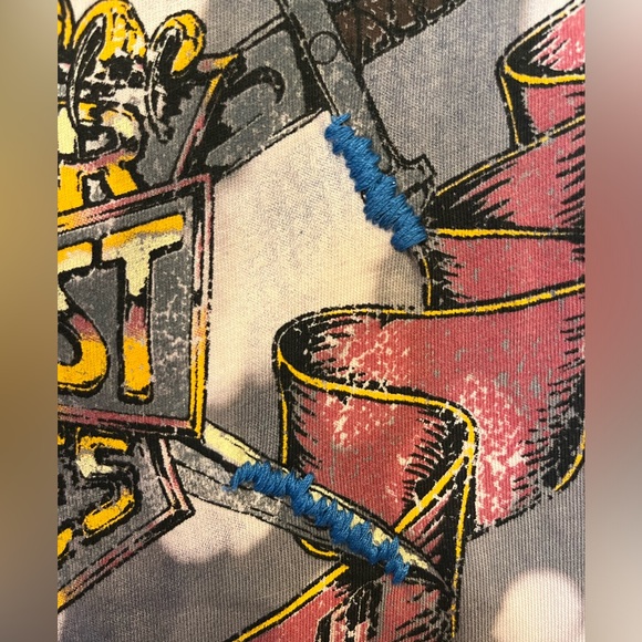 Affliction Women's American Customs Motorcycle Lace-Up Eagle T-Shirt Size Small - Picture 7 of 12